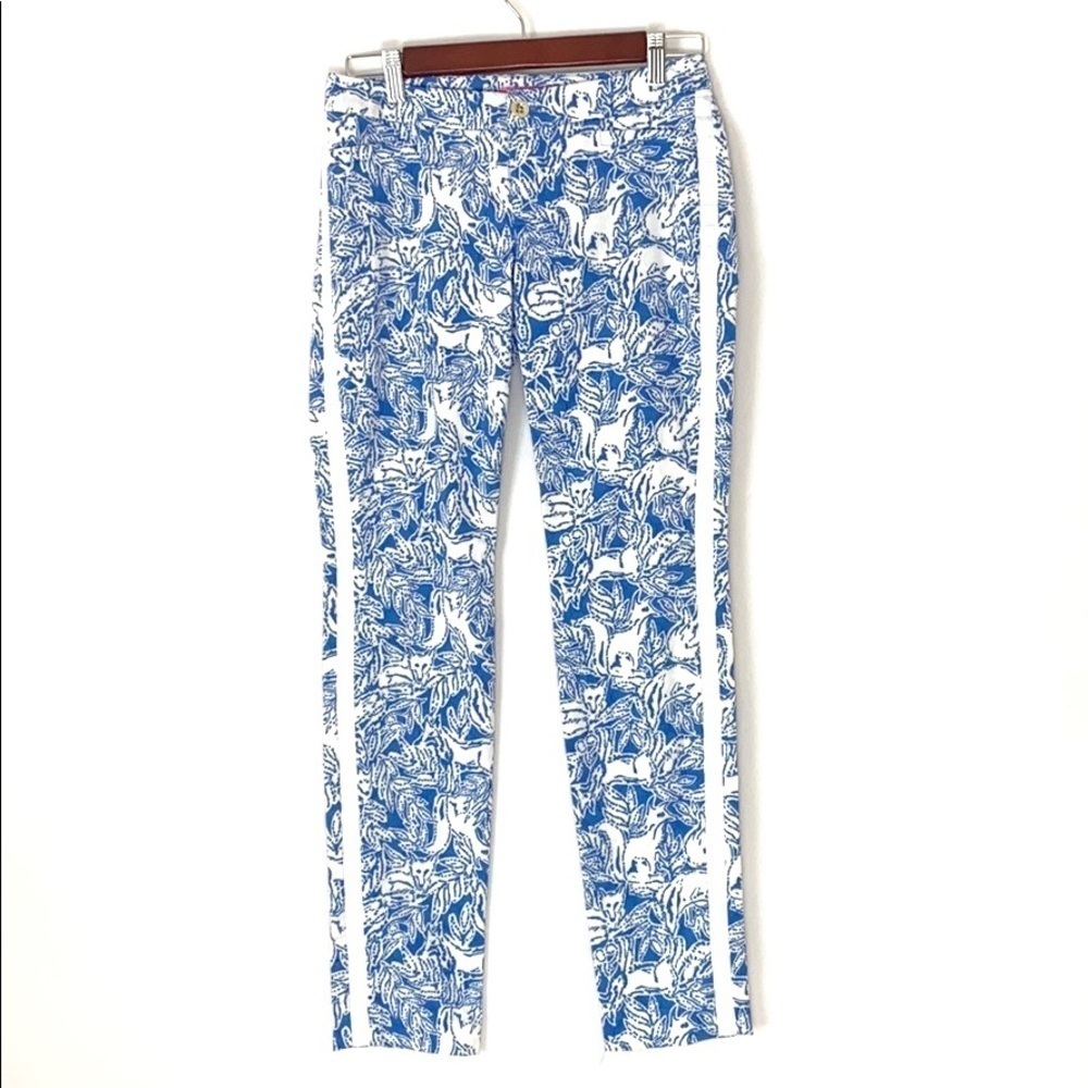 Lilly Pulitzer Kelly skinny ankle pant fox print